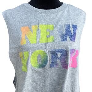 Divided size S tank top, “New York”, gray Women's